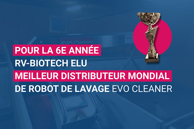 6e année élue meilleur distributeur au monde de robot de lavage Evo Cleaner